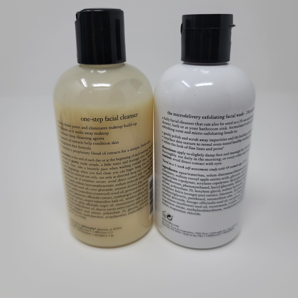 Philosophy Purity Cleanser Microdelivery Exfoliating Facial Wash 8oz Duo Caddy - Picture 3 of 4